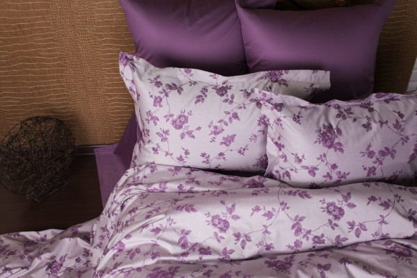 Постельное белье тенсел-жаккард GERMAN GRASS Lilac Palette