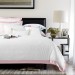  Элитное постельное белье Sharmes Fringe белый/нежно-розовый