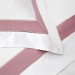  Элитное постельное белье Sharmes Prime белый/темно-розовый 