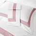  Элитное постельное белье Sharmes Prime белый/темно-розовый 