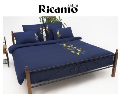 Постельное белье Satini Ricamo синий